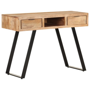vidaXL Desk 107x45x79 cm Solid Acacia Wood Live Edge