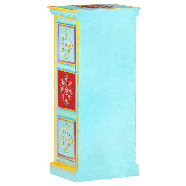 vidaXL Hand-Painted Highboard 40x30x90 cm Solid Mango Wood