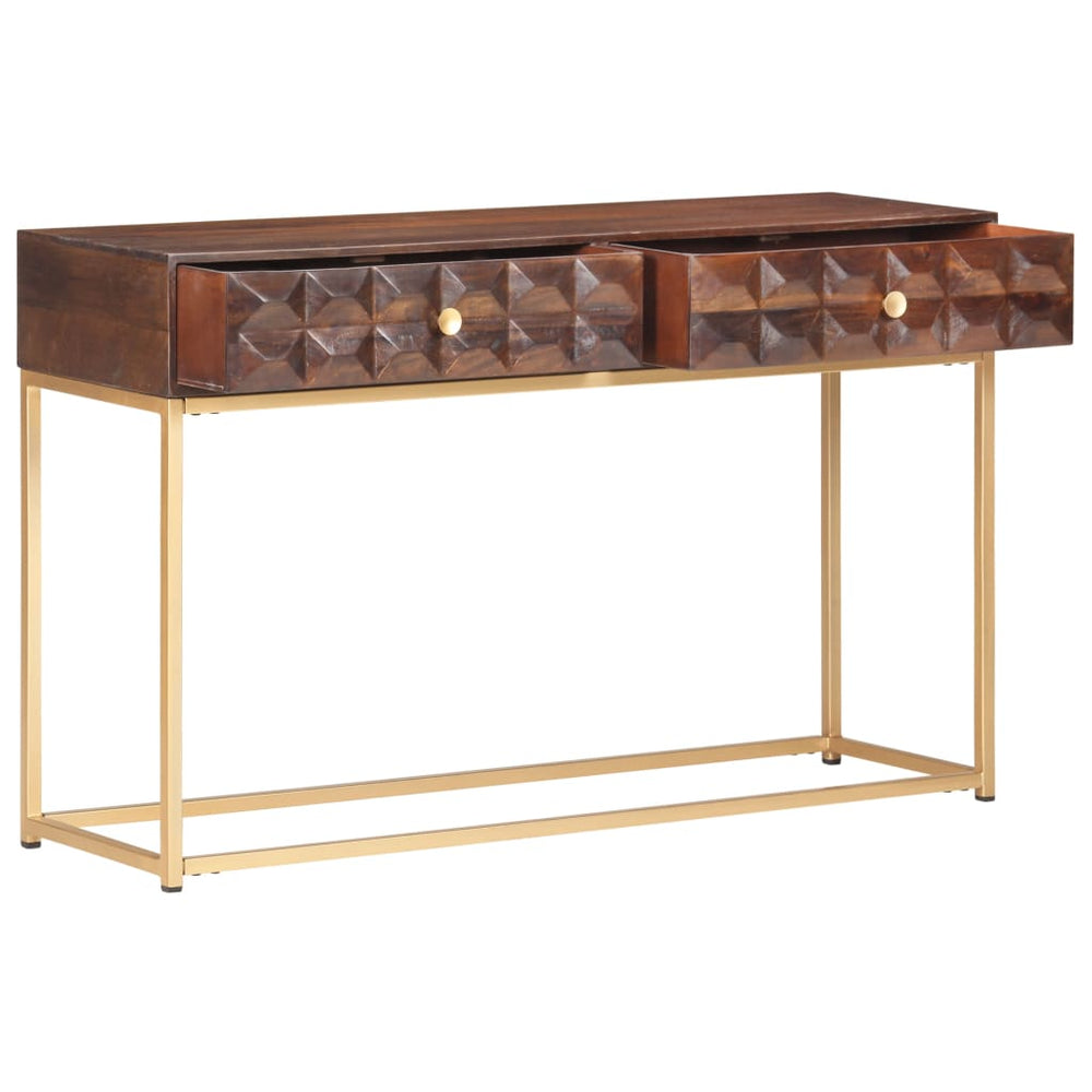 vidaXL Console Table 122x36x75 cm Solid Mango Wood