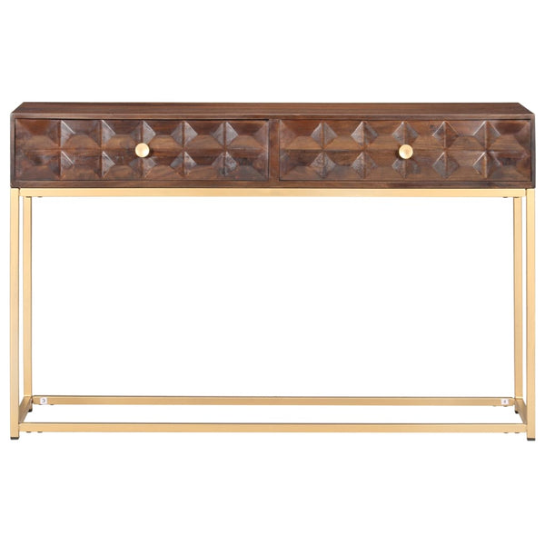vidaXL Console Table 122x36x75 cm Solid Mango Wood