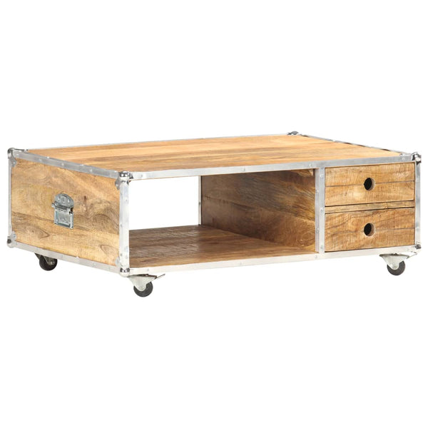 vidaXL Coffee Table 89x59x33 cm Solid Rough Mango Wood
