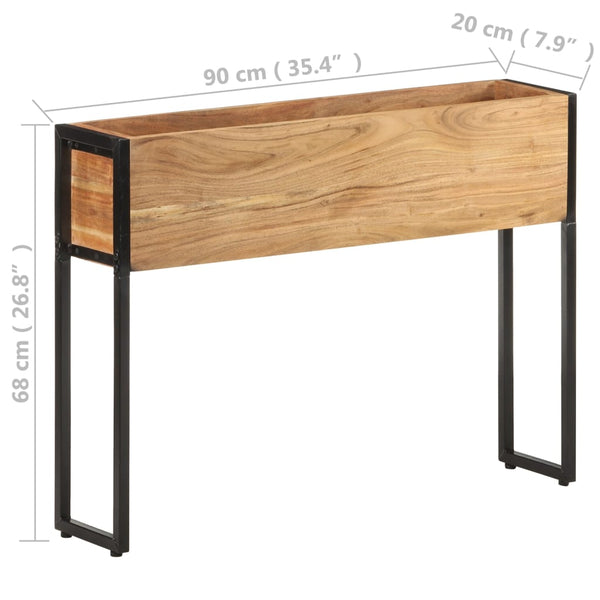 vidaXL Planter 90x20x68 cm Acacia Mango Wood