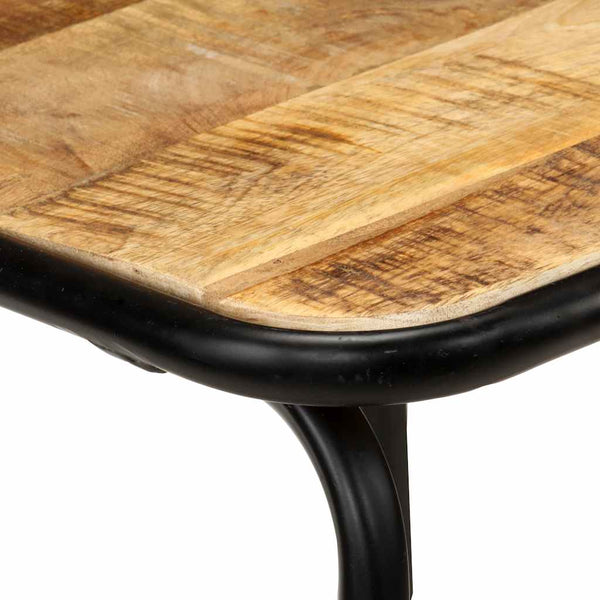 vidaXL Bar Stools 2 pcs Solid Mango Wood