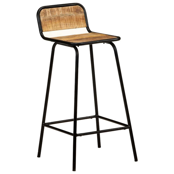 vidaXL Bar Stools 2 pcs Solid Mango Wood
