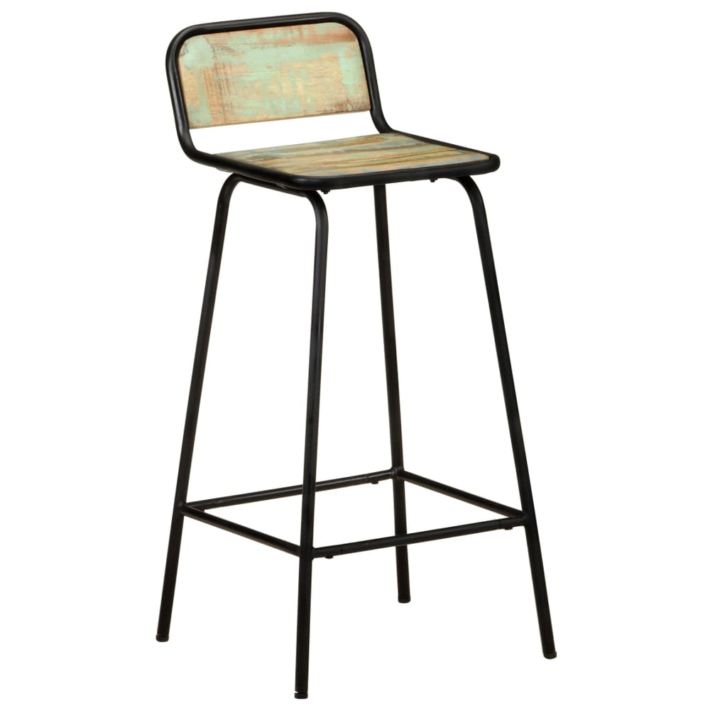 vidaXL Bar Stools 2 pcs. Solid Reclaimed Wood