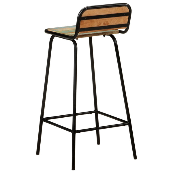 vidaXL Bar Stools 2 pcs. Solid Reclaimed Wood
