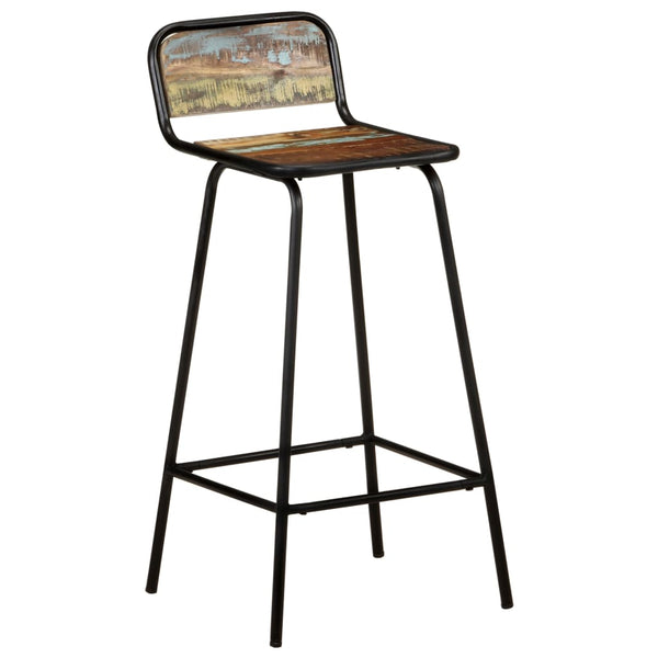 vidaXL Bar Stools 2 pcs. Solid Reclaimed Wood