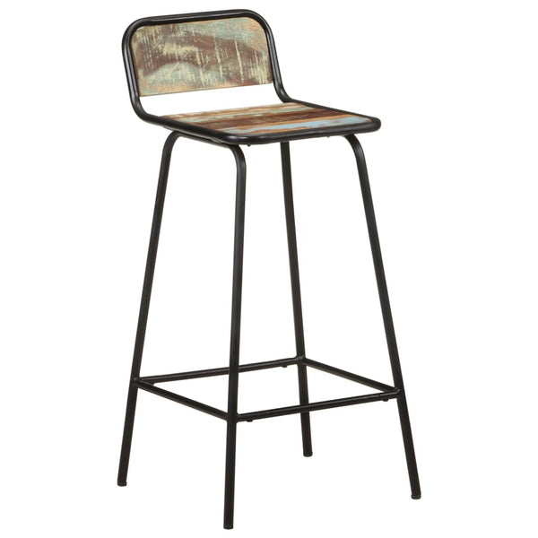 vidaXL Bar Stools 2 pcs. Solid Reclaimed Wood