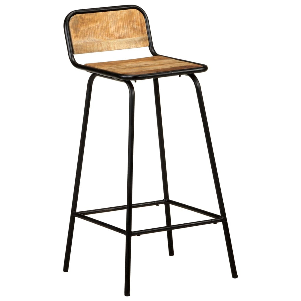 vidaXL Bar Stools 4 pcs. Solid Mango Wood
