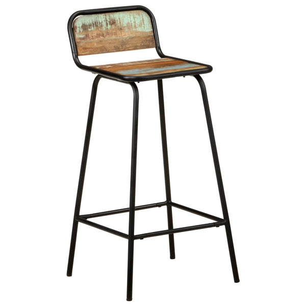 vidaXL Bar Stools 4 pcs. Solid Reclaimed Wood