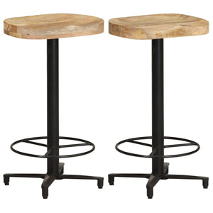 vidaXL Bar Stools 2 pcs. 66 cm Solid Mango Wood