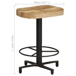 vidaXL Bar Stools 2 pcs. 52 cm Solid Mango Wood