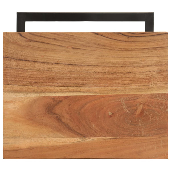 vidaXL Side Tables 2 pcs. 31.5x24.5x64.5 cm Solid Acacia Wood