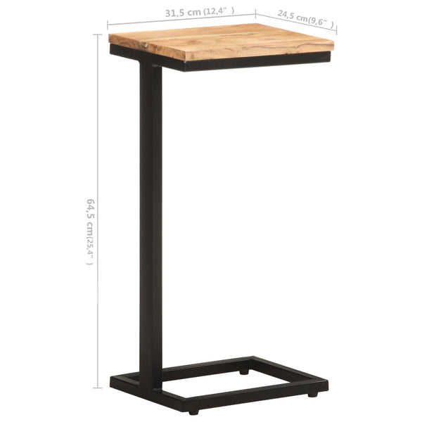 vidaXL Side Tables 2 pcs. 31.5x24.5x64.5 cm Solid Acacia Wood