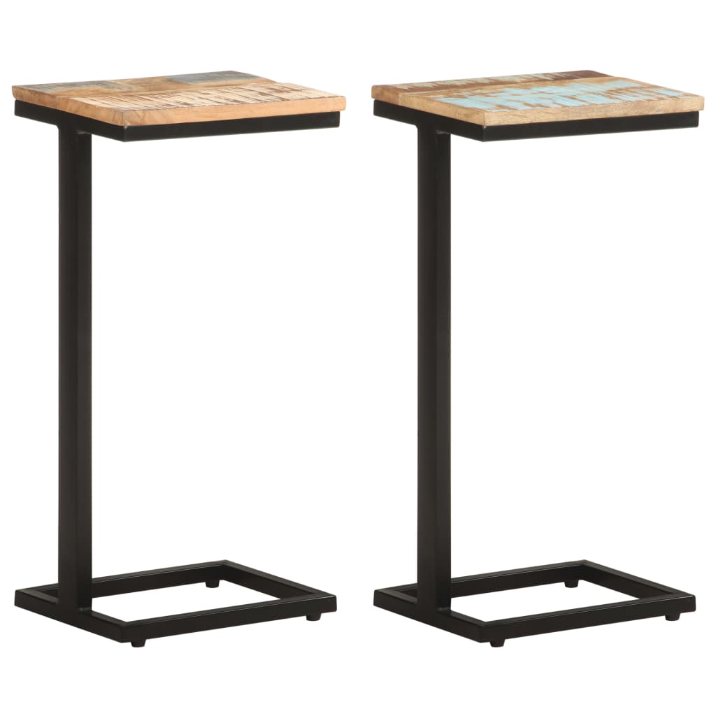 vidaXL Side Tables 2 pcs. 31.5x24.5x64.5 cm Solid Reclaimed Wood