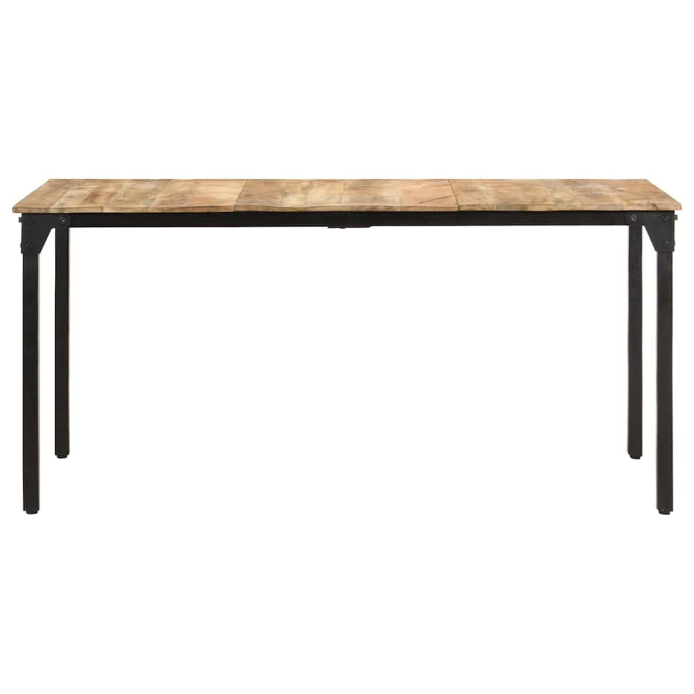 vidaXL Dining Table 160x80x76 cm Rough Mango Wood