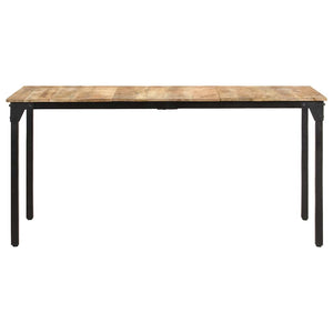 vidaXL Dining Table 160x80x76 cm Rough Mango Wood
