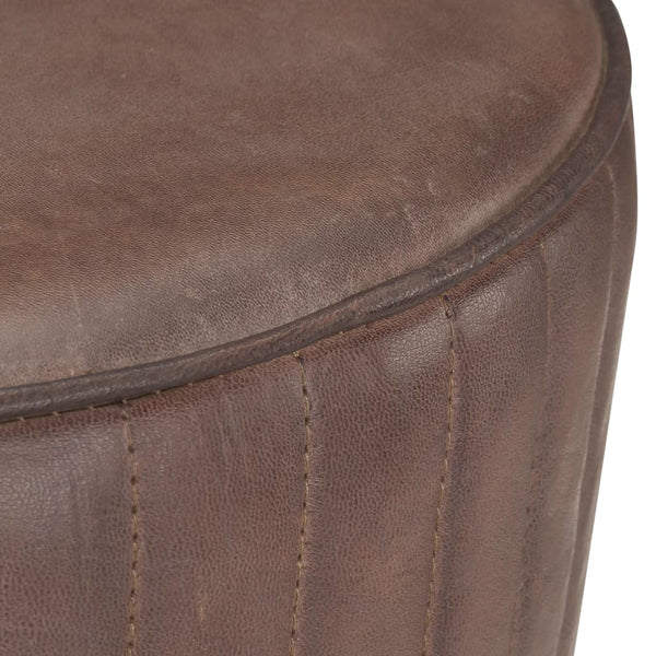 vidaXL Bar Stools Brown Genuine Leather