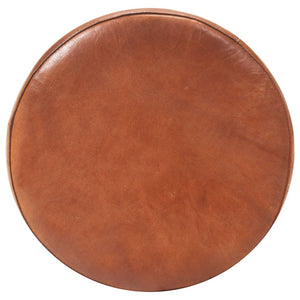 vidaXL Bar Stools 2 pcs. Brown Genuine Leather