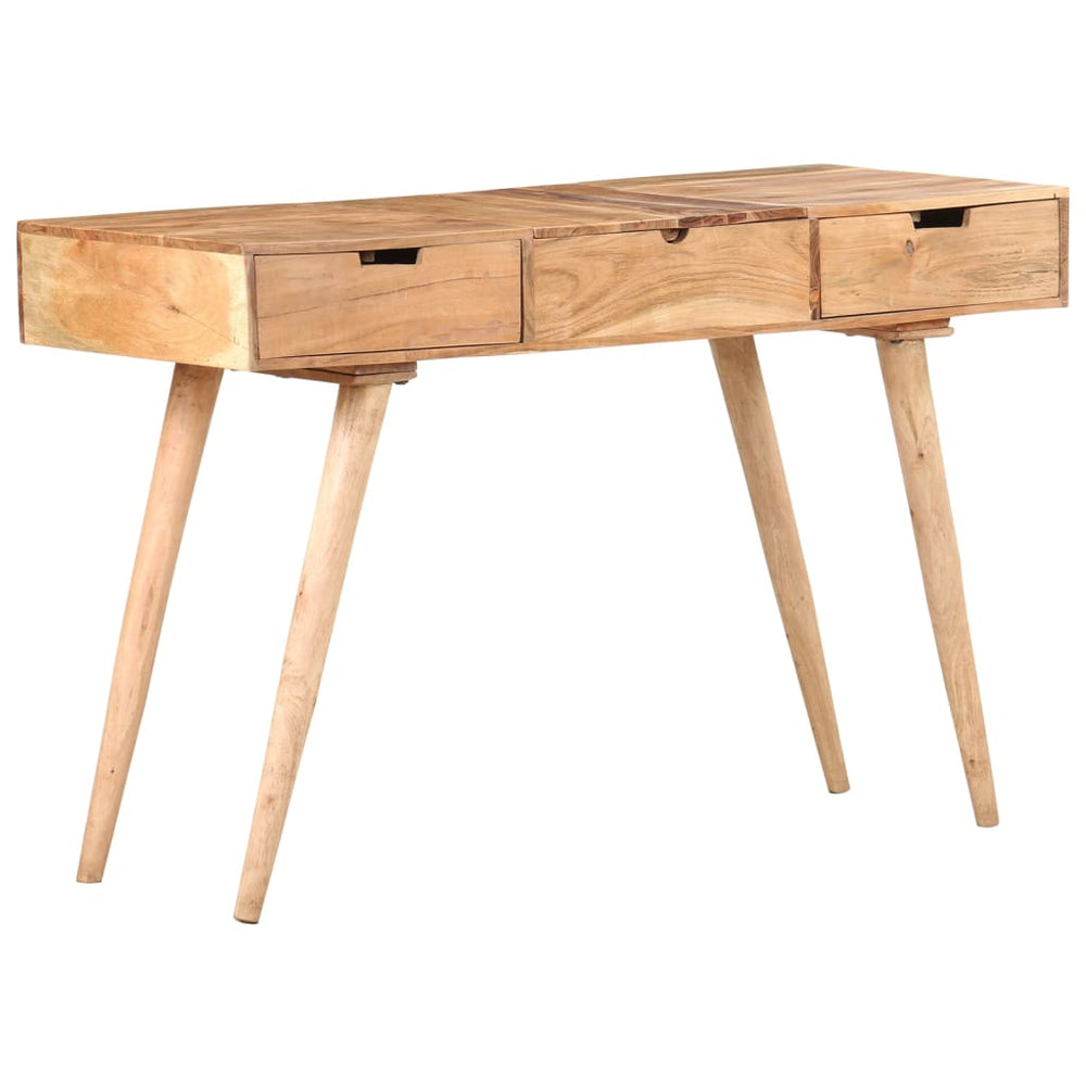 vidaXL Dressing Table with Mirror 112x45x76 cm Solid Acacia Wood