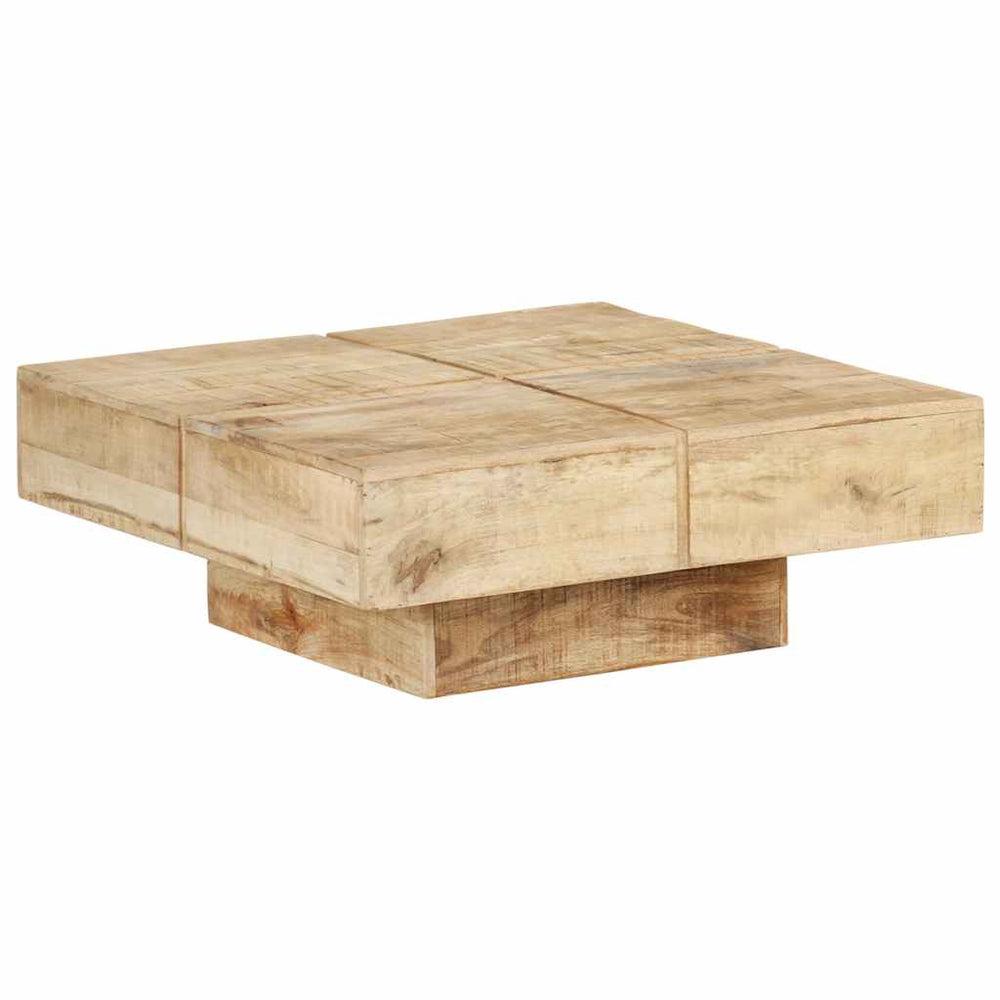 vidaXL Coffee Table 80x80x28 cm Solid Mango Wood