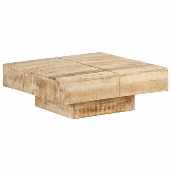 vidaXL Coffee Table 80x80x28 cm Solid Mango Wood