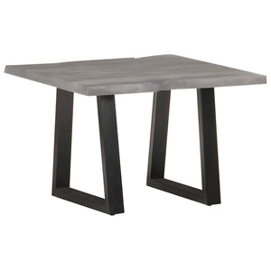 vidaXL Coffee Table with Live Edges 60x60x40 cm Solid Acacia Wood