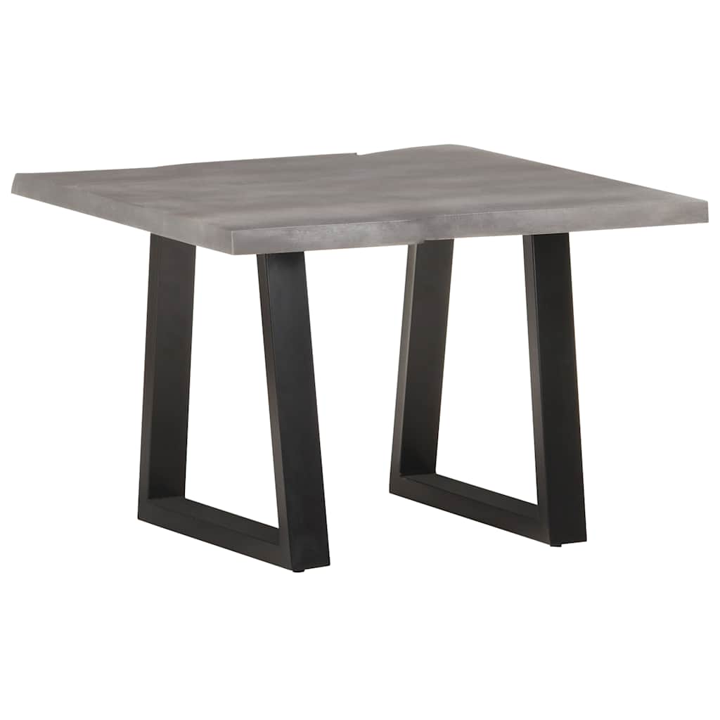 vidaXL Coffee Table with Live Edges 60x60x40 cm Solid Acacia Wood