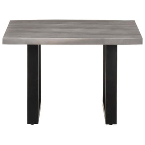 vidaXL Coffee Table with Live Edges 60x60x40 cm Solid Acacia Wood