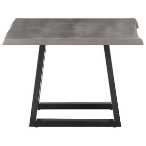 vidaXL Coffee Table with Live Edges 60x60x40 cm Solid Acacia Wood