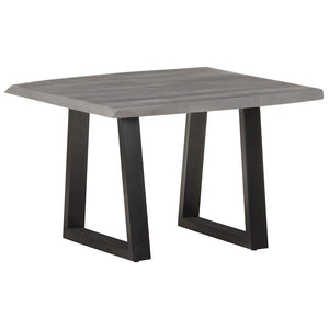vidaXL Coffee Table with Live Edges 60x60x40 cm Solid Acacia Wood