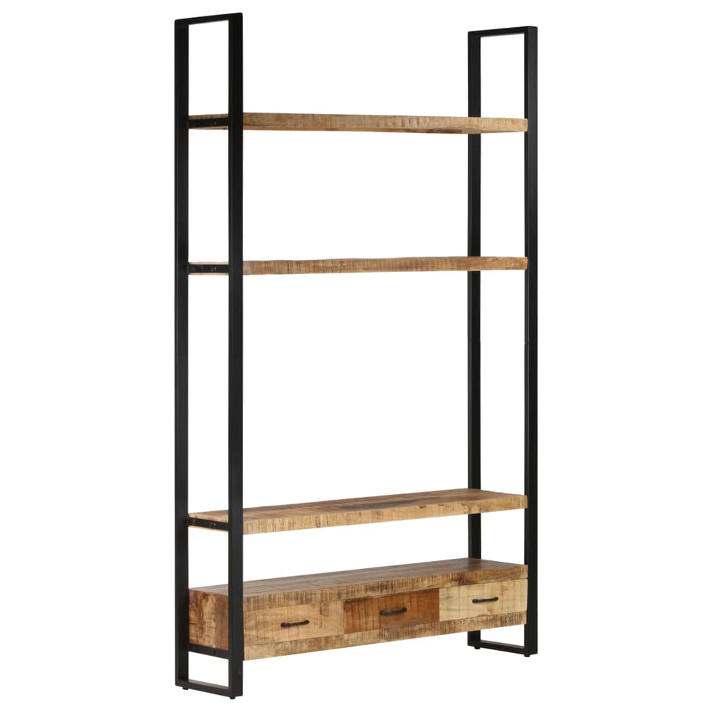 Massivholz Bücherregal Mango 118x30x200 cm