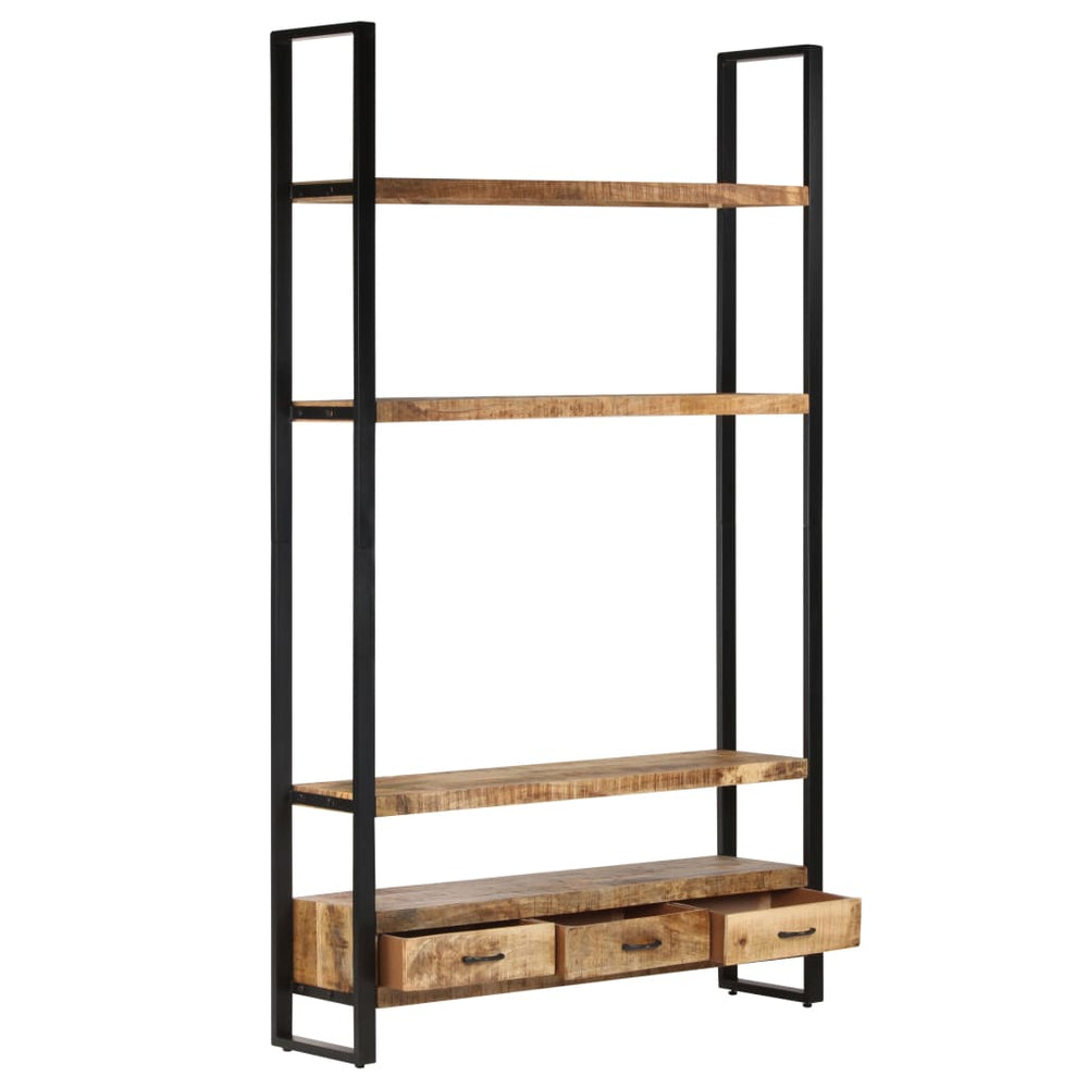 Massivholz Bücherregal Mango 118x30x200 cm