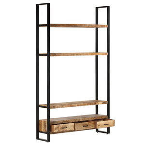Massivholz Bücherregal Mango 118x30x200 cm