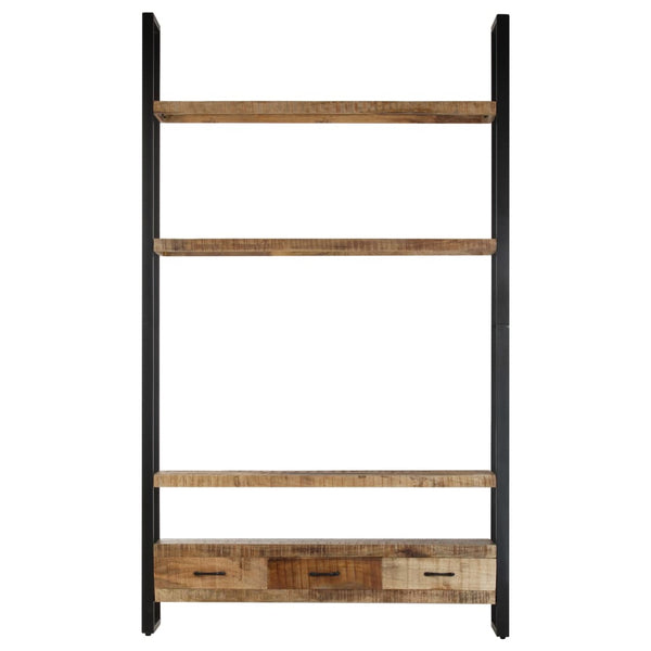 Massivholz Bücherregal Mango 118x30x200 cm