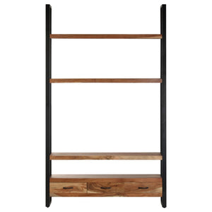 vidaXL Bookcase 118x30x200 cm Solid Acacia Wood