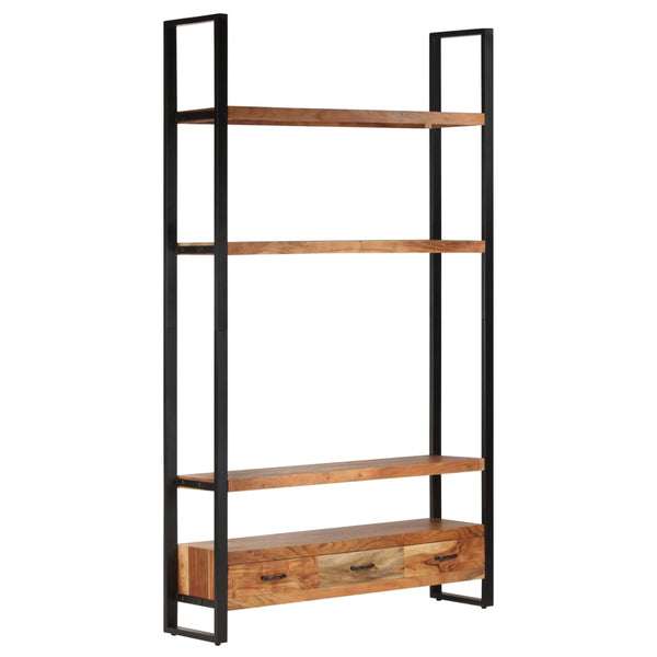 vidaXL Bookcase 118x30x200 cm Solid Acacia Wood