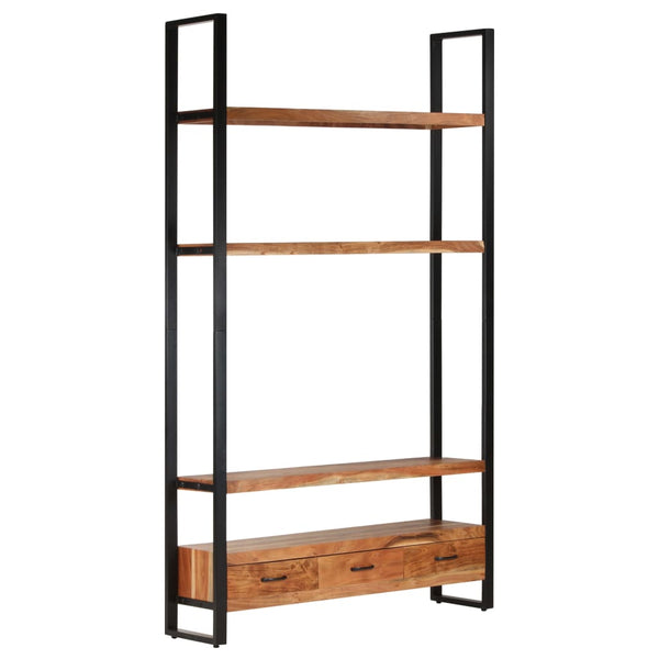 vidaXL Bookcase 118x30x200 cm Solid Acacia Wood
