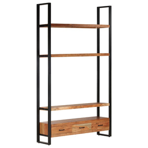 vidaXL Bookcase 118x30x200 cm Solid Acacia Wood