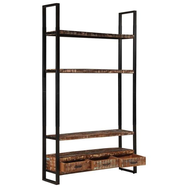 vidaXL Bookshelf 118x30x200 cm Solid Reclaimed Wood