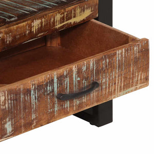 vidaXL Bookshelf 118x30x200 cm Solid Reclaimed Wood