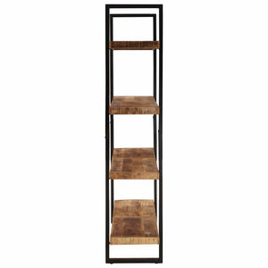 Bücherregal aus Mangoholz, 4 Böden, 160 cm
