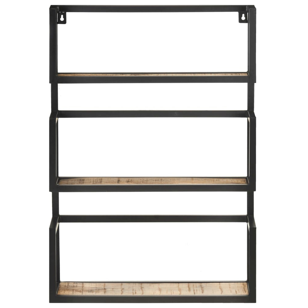 Wandregal Mangoholz 60x20x85 cm