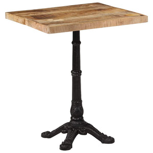 Bistrotisch Raues Mangoholz 60x60 cm