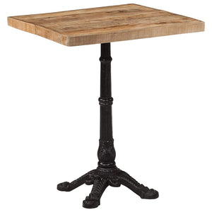Bistrotisch Raues Mangoholz 60x60 cm