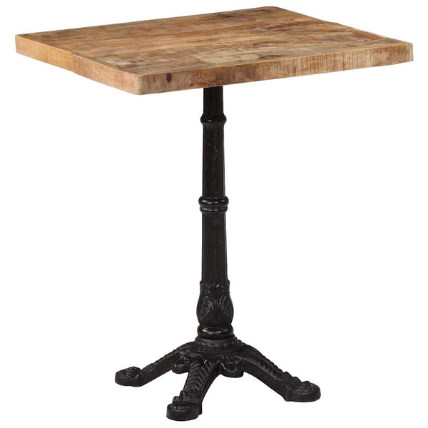 Bistrotisch Raues Mangoholz 60x60 cm
