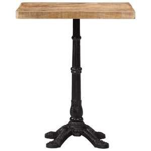 Bistrotisch Raues Mangoholz 60x60 cm