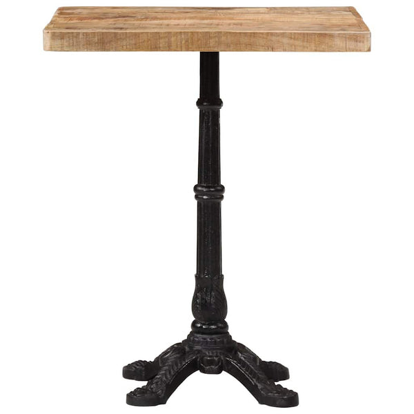 Bistrotisch Raues Mangoholz 60x60 cm