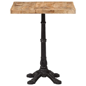 Bistrotisch Raues Mangoholz 60x60 cm