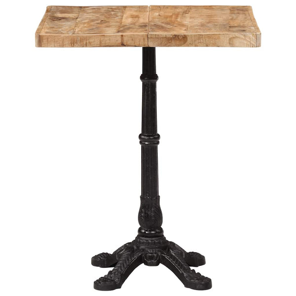 Bistrotisch Raues Mangoholz 60x60 cm